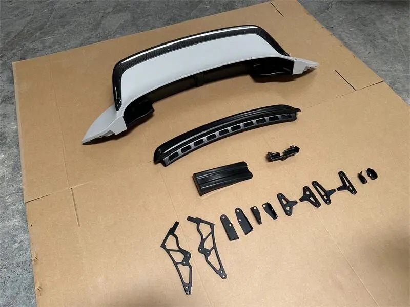Suitable for 991 911 991 Modified with a Dry Carbon Fiber Rear Spoiler with Lights and Tail Wing